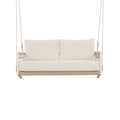 Windward Rope Swing — Two-Seat Patio Sofa, Beige