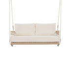 Windward Rope Swing — Two-Seat Patio Sofa, Beige