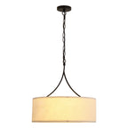 Wayfare — 3-Light Adjustable Drum Pendant, Matte Black