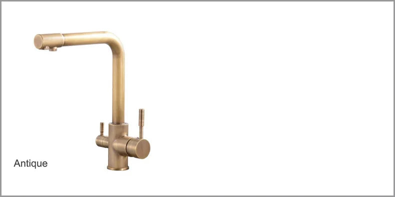 Noir & Gold Pull-Out Kitchen Faucet
