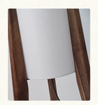Scandinavian Wood Tripod Column Floor Lamp