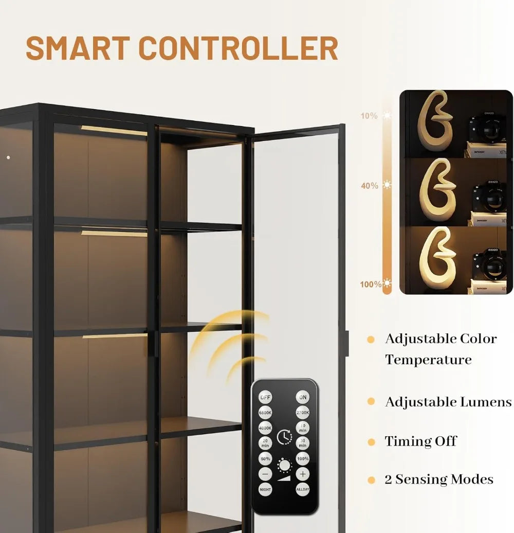 Industrial LED Bookcase