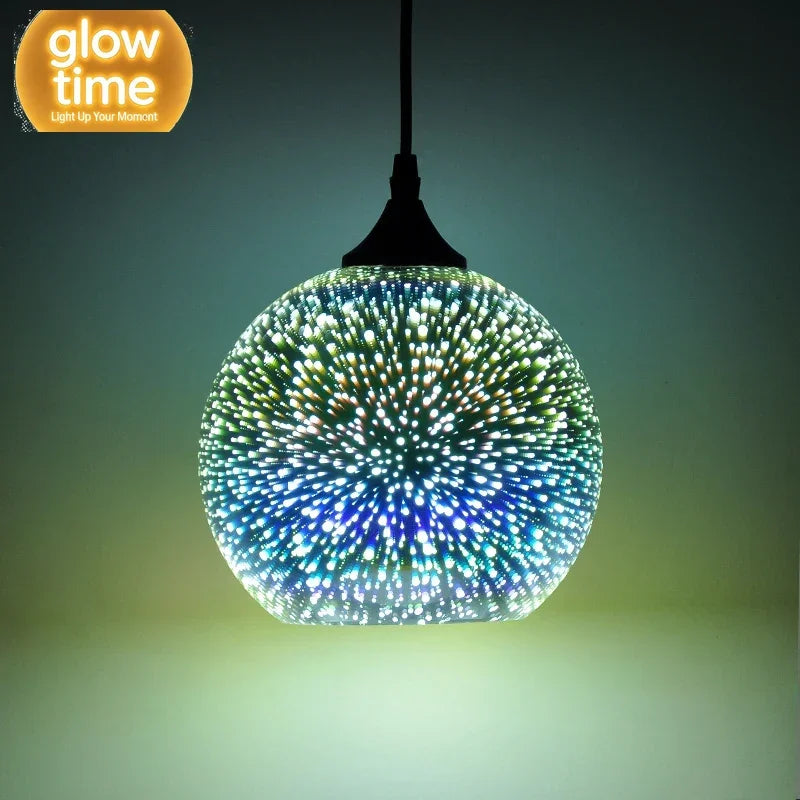 Aurora 3D Glass Pendant Light