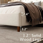 Luxury Diamond Tufted Upholstered Bed Frame - Queen