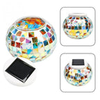 Mosaic Solar Garden Ball Light