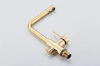 Noir & Gold Pull-Out Kitchen Faucet