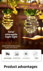 Solar Spiral String Lights — Weatherproof