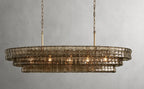 Smoke Gray Glass Ceiling Chandeliers