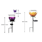 Lotus Solar Garden Stake Light