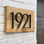 Floating House Number Plaque