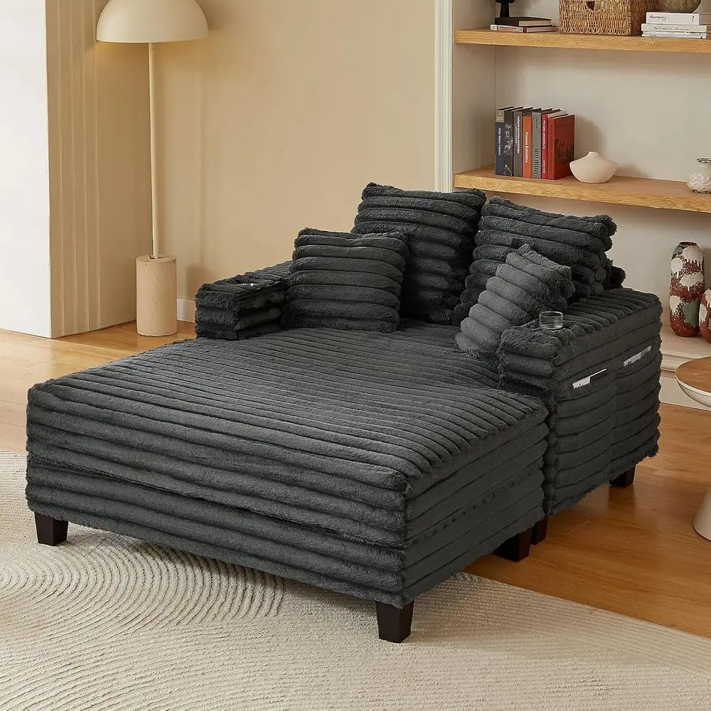 Oversized Double Chaise Lounger