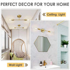 Duo Wall Lamp — Black & Gold