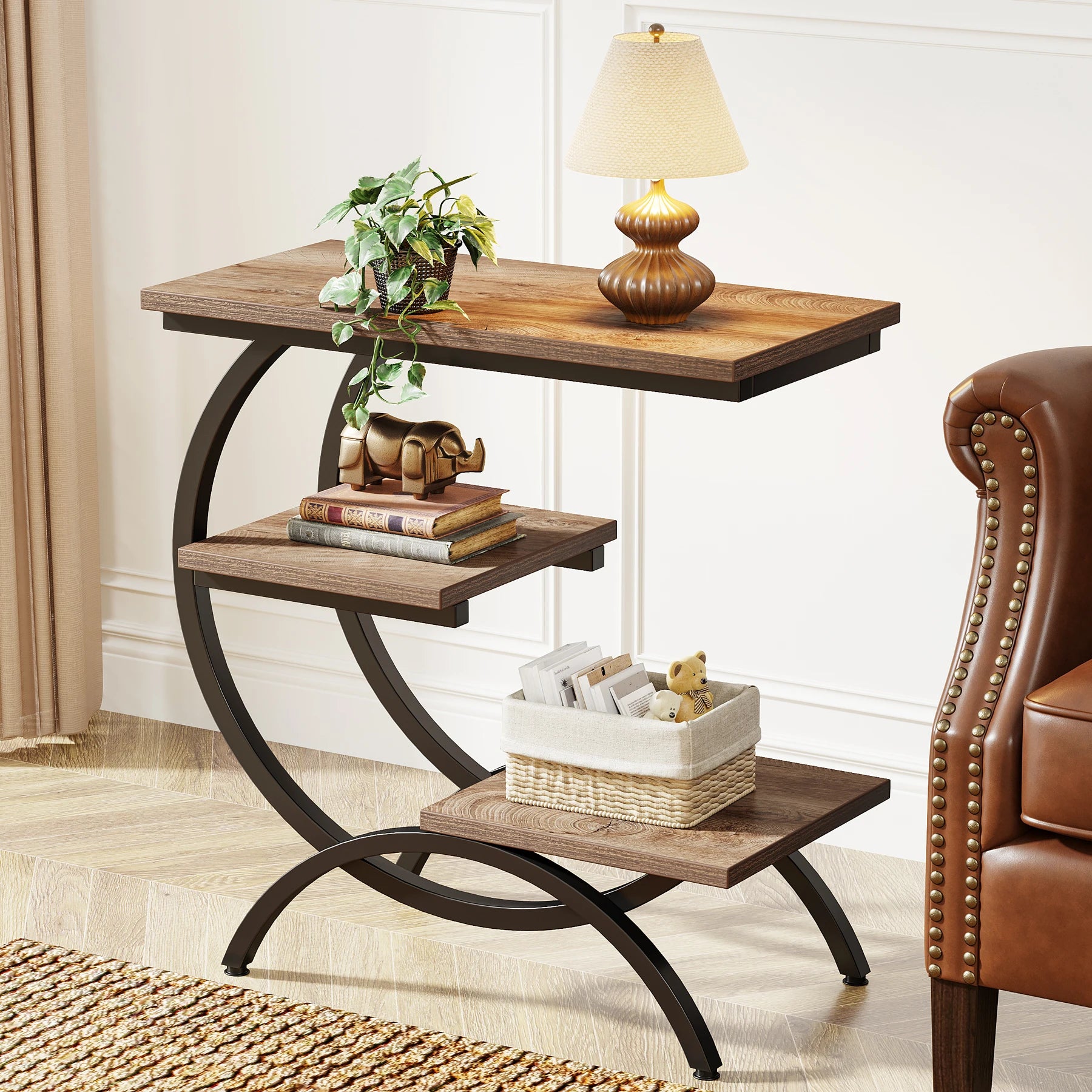 3-Tier Sculptural Side Table