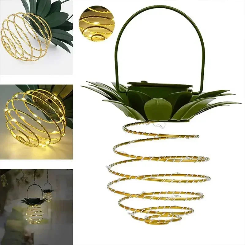 Solar Spiral String Lights — Weatherproof