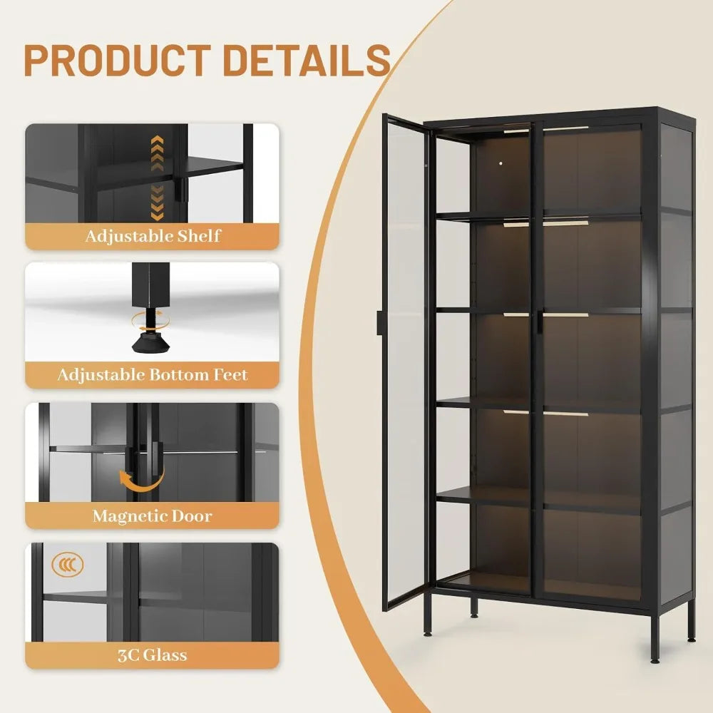 Industrial LED Bookcase