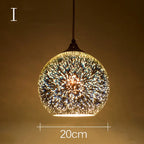 Aurora 3D Glass Pendant Light