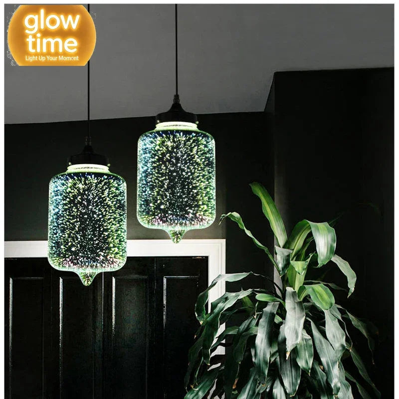 Aurora 3D Glass Pendant Light