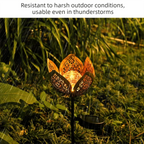 Lotus Solar Garden Stake Light