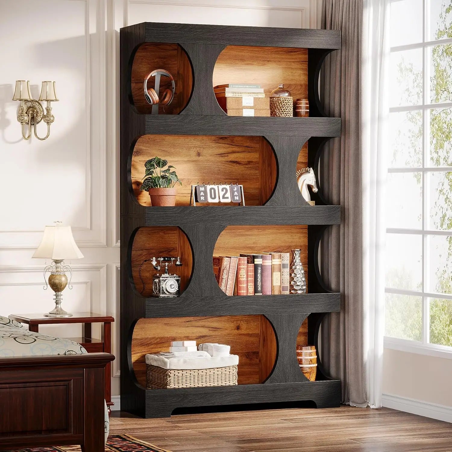 Sculptural Arch Bookcase