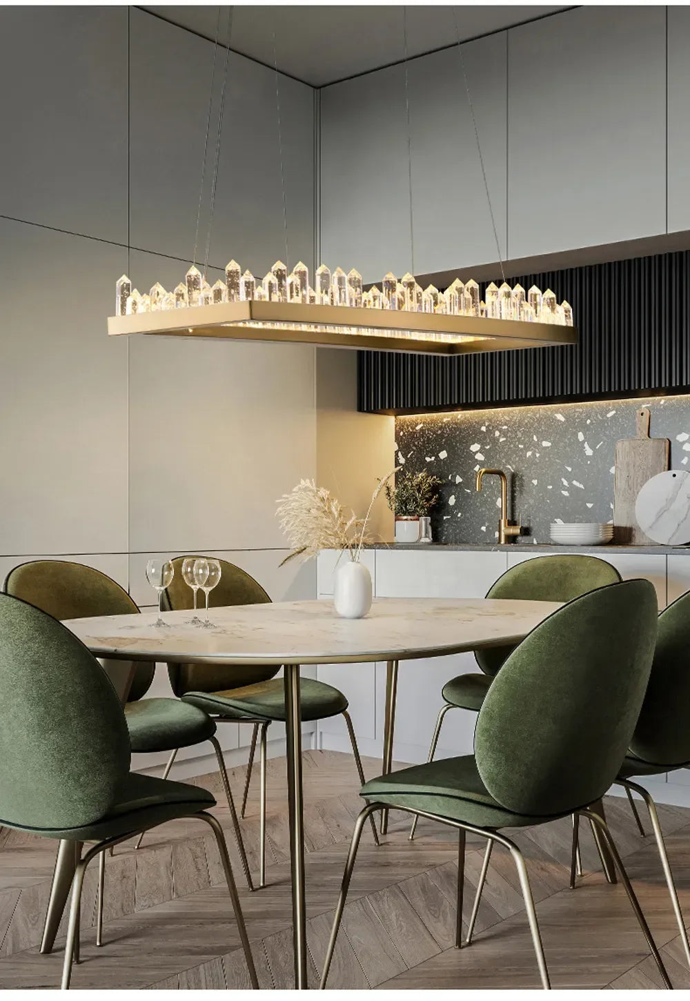 Cityscape Ring LED Chandelier