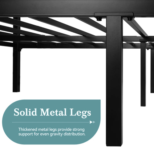 Black Metal Canopy Bed Frame
