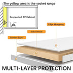 Floating LED TV Cabinet