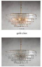 Smoke Gray Glass Ceiling Chandeliers
