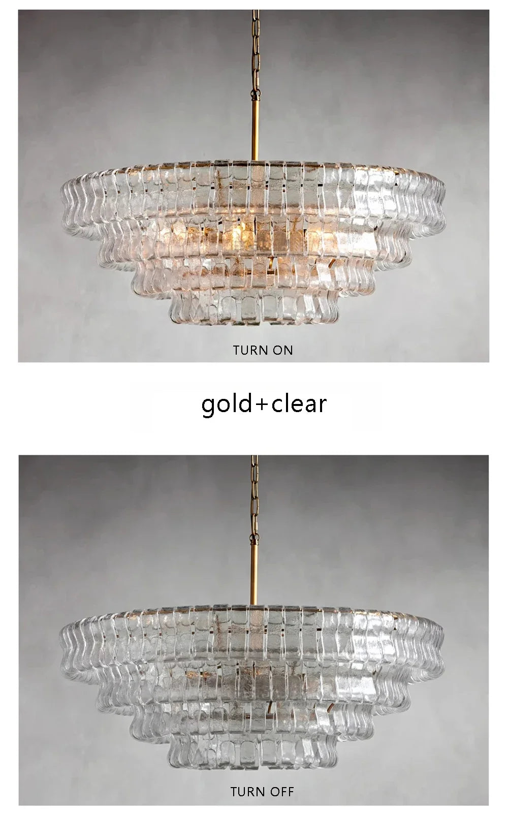 Smoke Gray Glass Ceiling Chandeliers