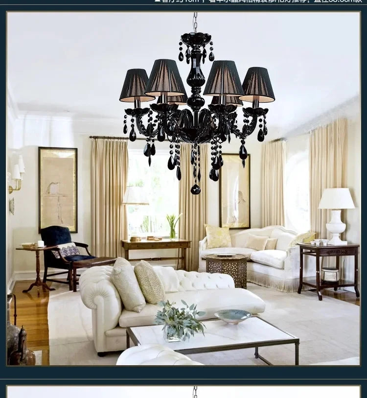 Noir Crystal Chandelier