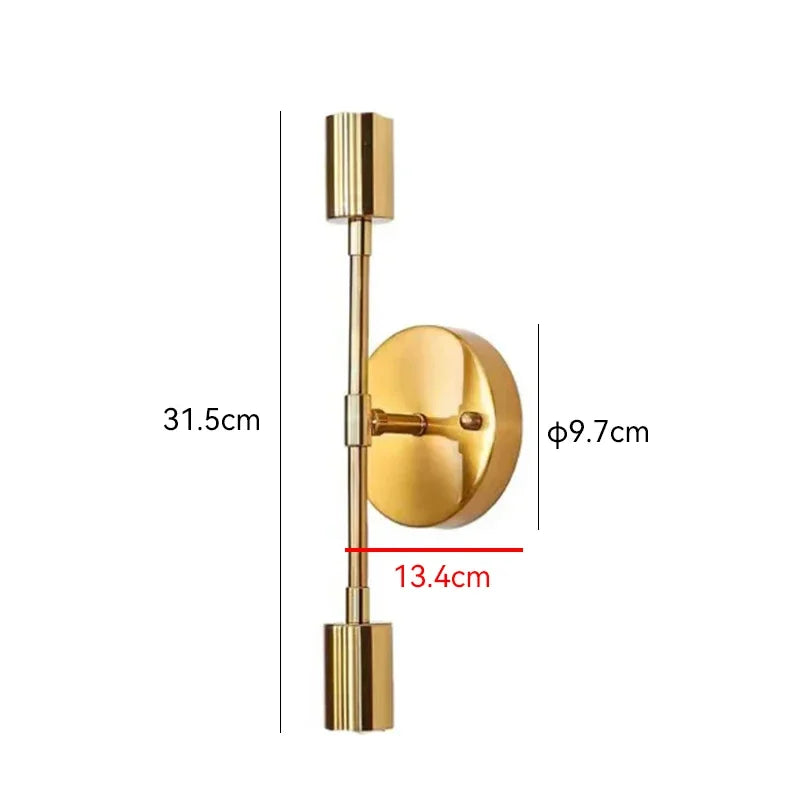 Duo Wall Lamp — Black & Gold