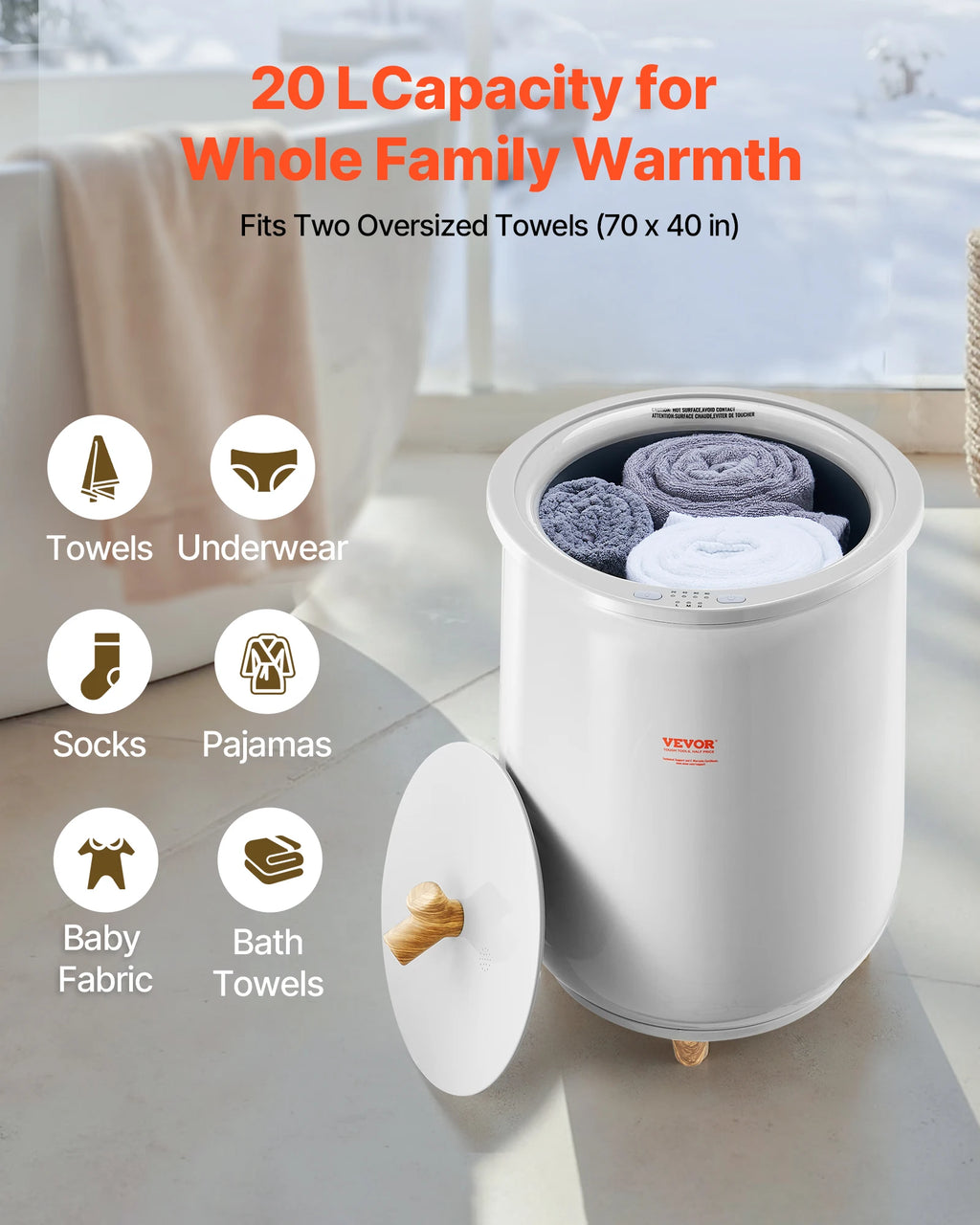 Electric Towel Warmer Bucket