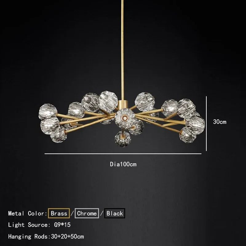 Solaris Branch Crystal Chandelier