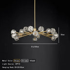 Solaris Branch Crystal Chandelier
