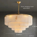 Tiered Cascading Feather Chandelier