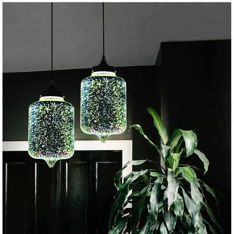 Aurora 3D Glass Pendant Light