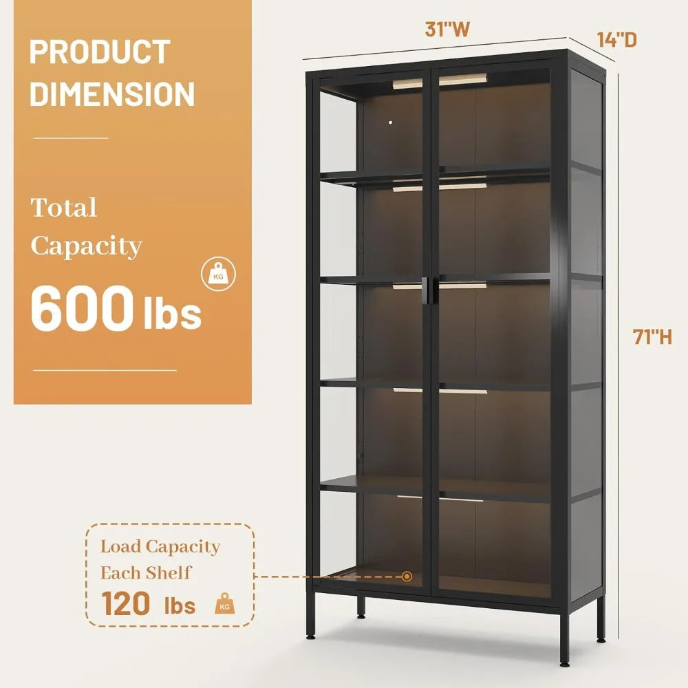 Industrial LED Bookcase