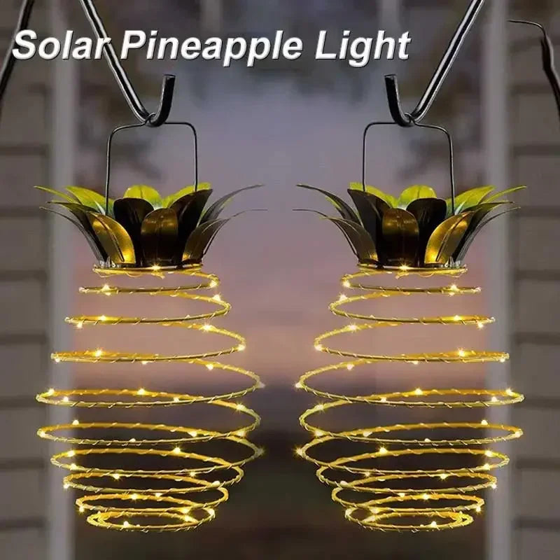 Solar Spiral String Lights — Weatherproof