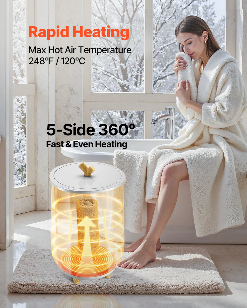 Electric Towel Warmer Bucket