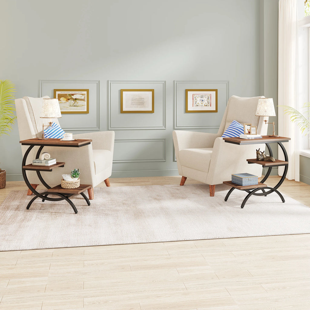 3-Tier Sculptural Side Table