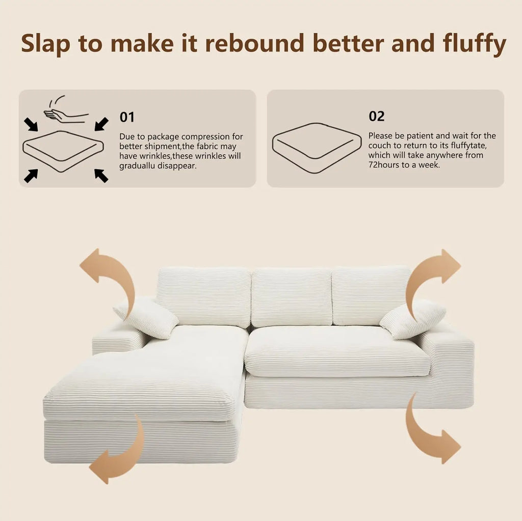 Cloud L-Shaped Sectional Sofa