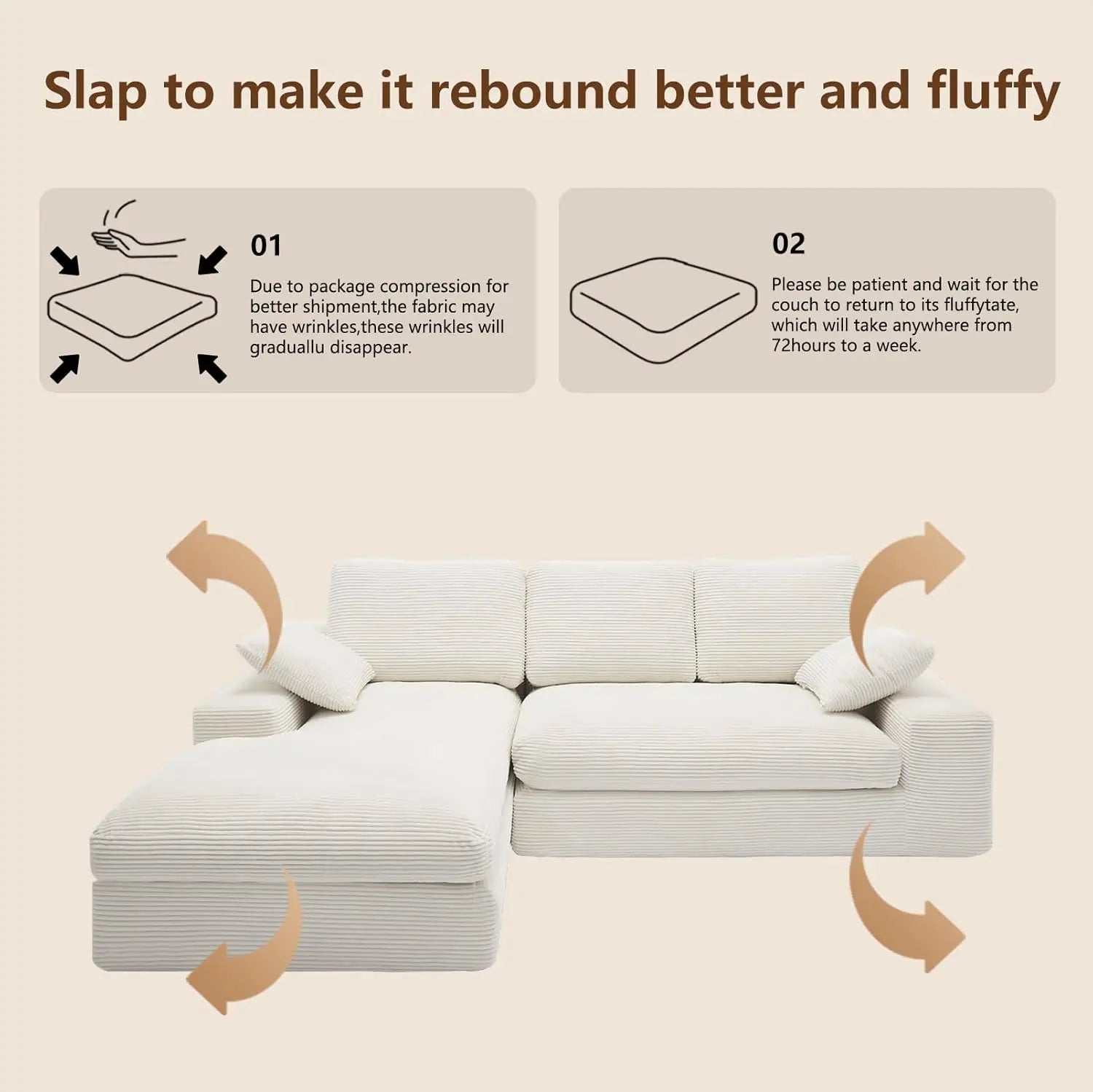 Cloud L-Shaped Sectional Sofa