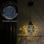 Filigree Teardrop Solar Garden Lantern