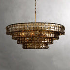 Smoke Gray Glass Ceiling Chandeliers