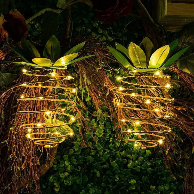 Solar Spiral String Lights — Weatherproof