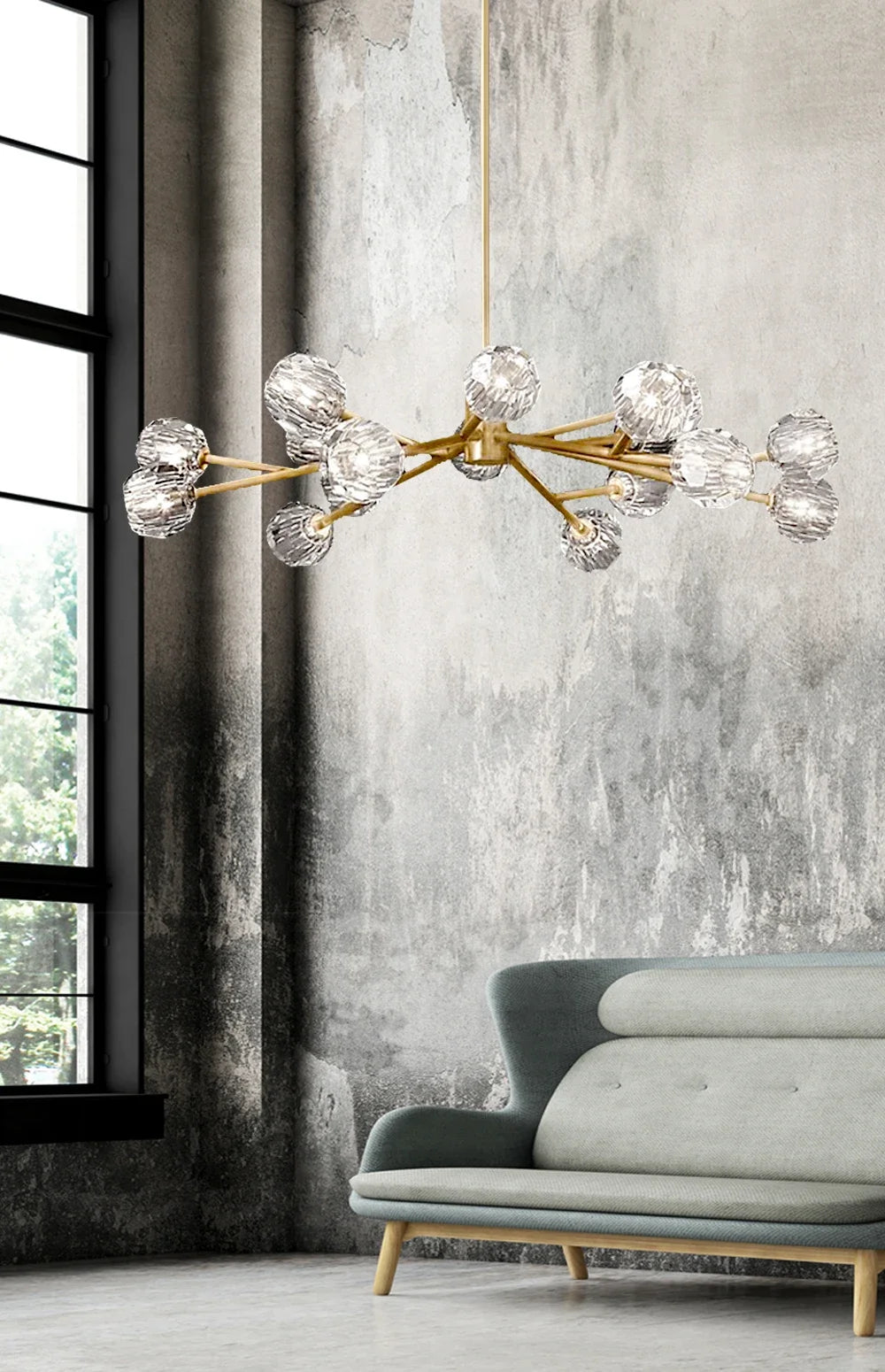 Solaris Branch Crystal Chandelier