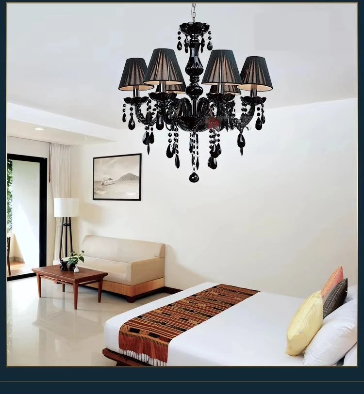 Noir Crystal Chandelier