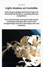 Sculptural Floral Leaf Linear Chandelier — Nature-Inspired Dining Room Pendant