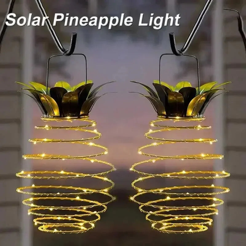 Solar Spiral String Lights — Weatherproof