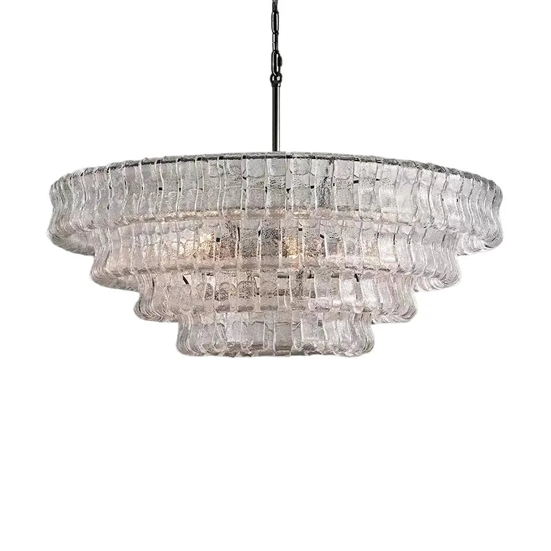 Smoke Gray Glass Ceiling Chandeliers