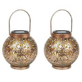 Copper Filigree Solar Lantern Set (4-Pack)
